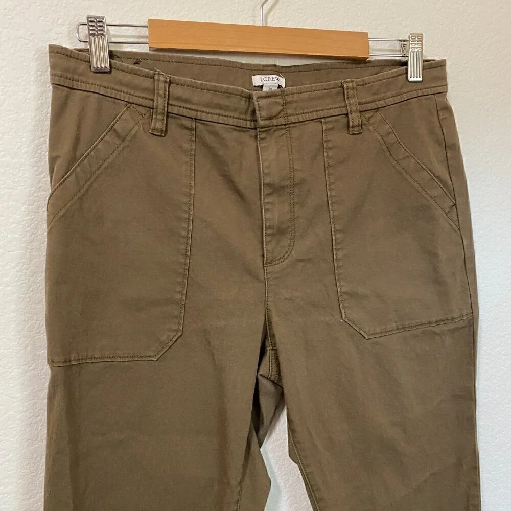 J. Crew High-rise skinny washed cargo pant size 30